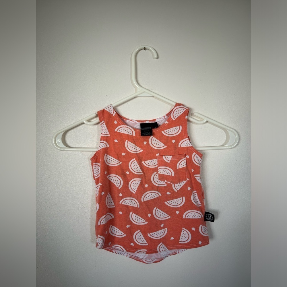 Canadian Made Wooly Doodle Tank Top Watermelon Print 2T
